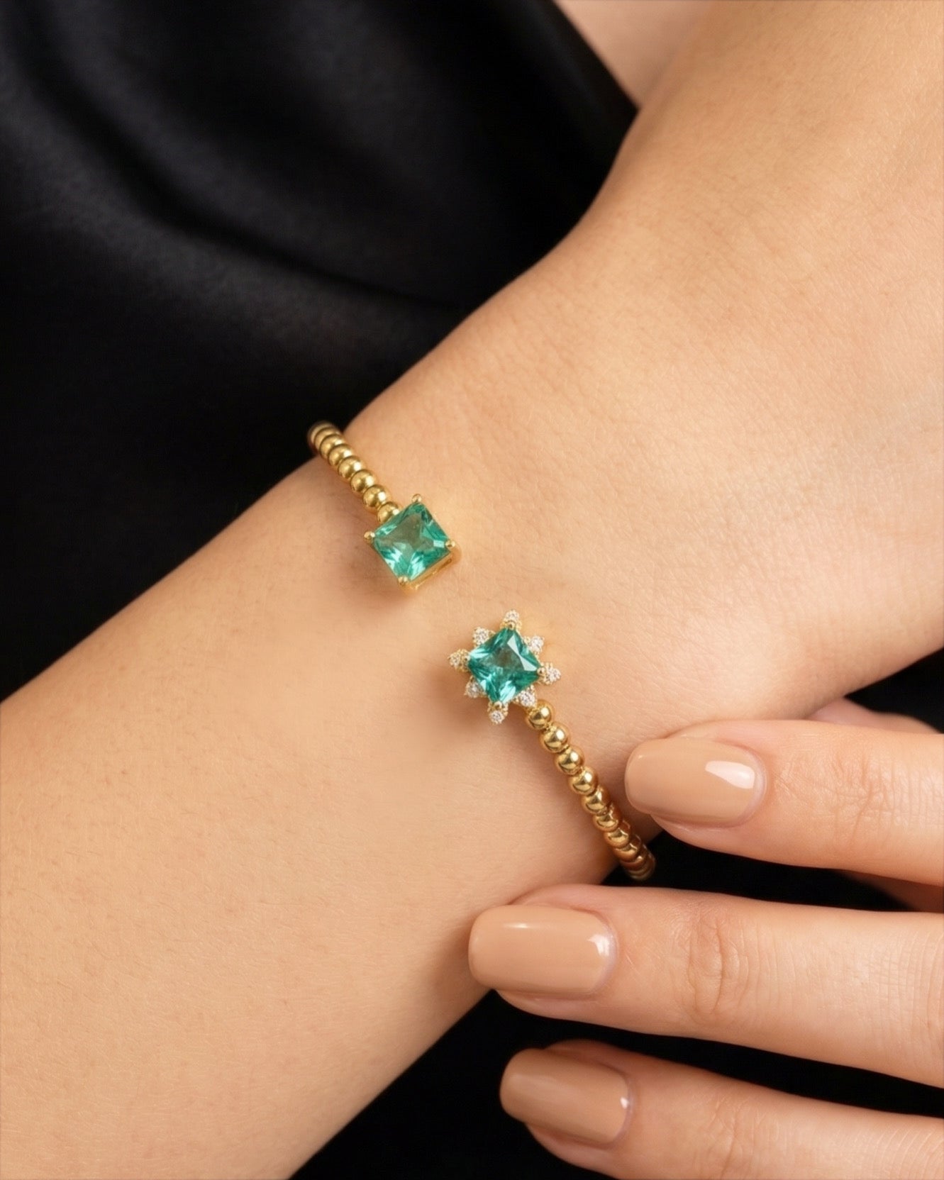 Emerald Flame Bracelet