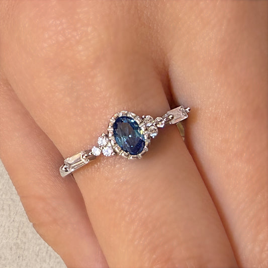 Blue Ocean Spark Ring