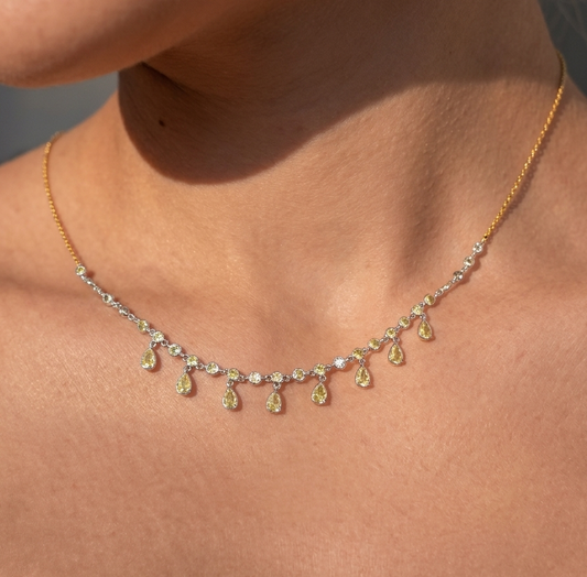 Golden Silver Glow Necklace