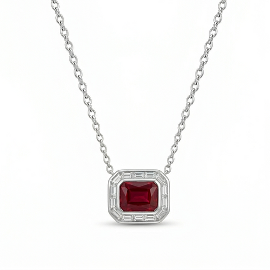Crimson Spark Necklace