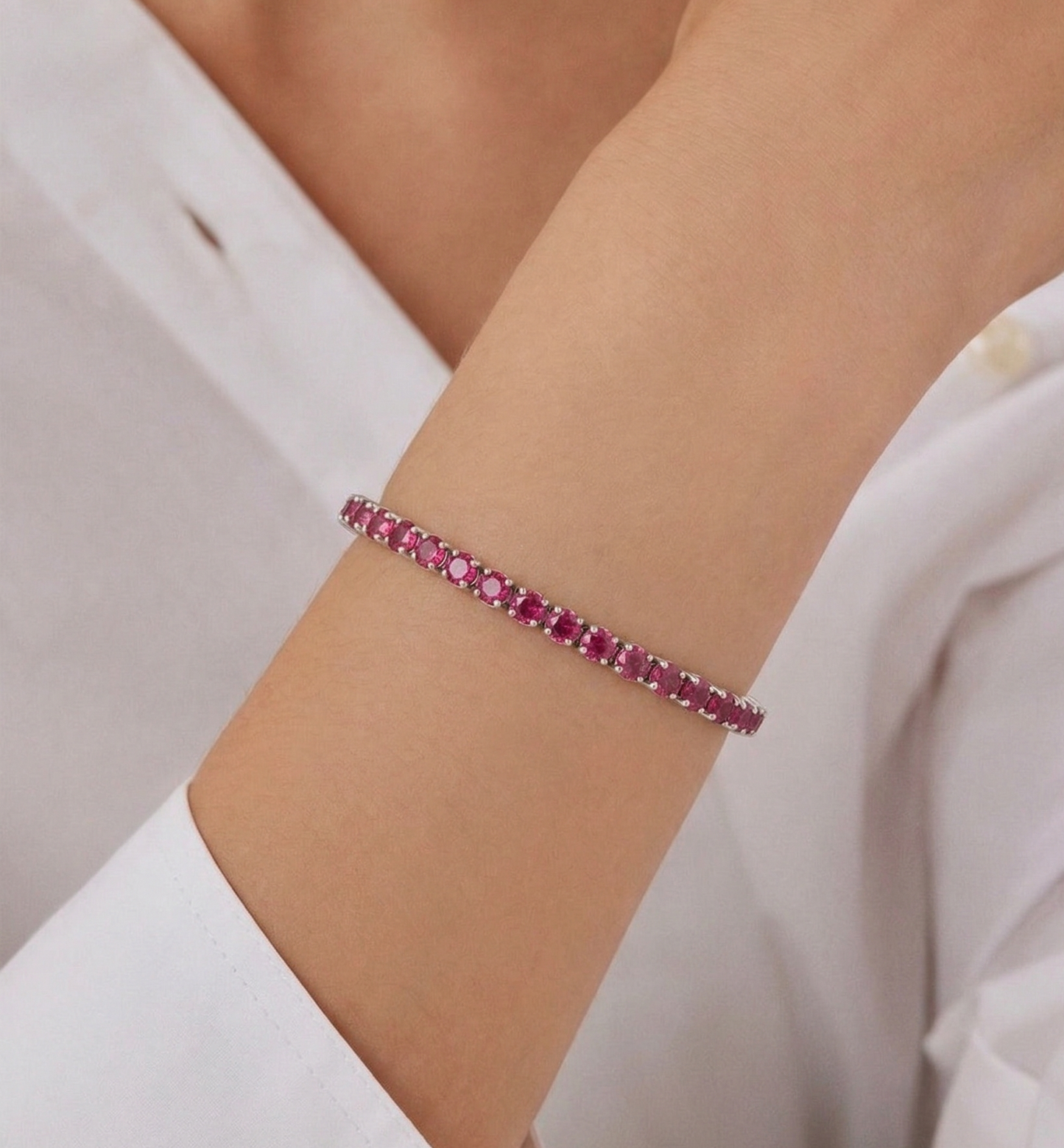 Crimson Glow Bracelet