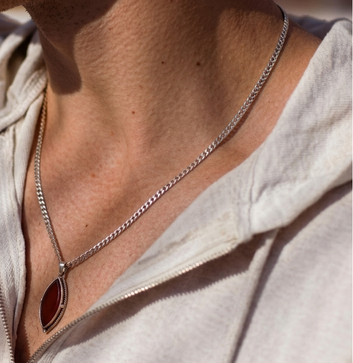 Evil Eye Agate Necklace