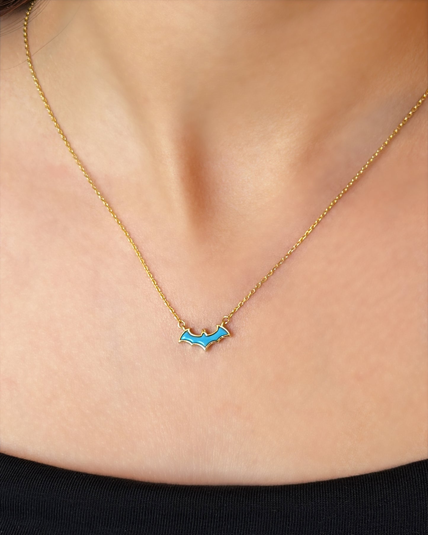 Bat Turquoise Necklace