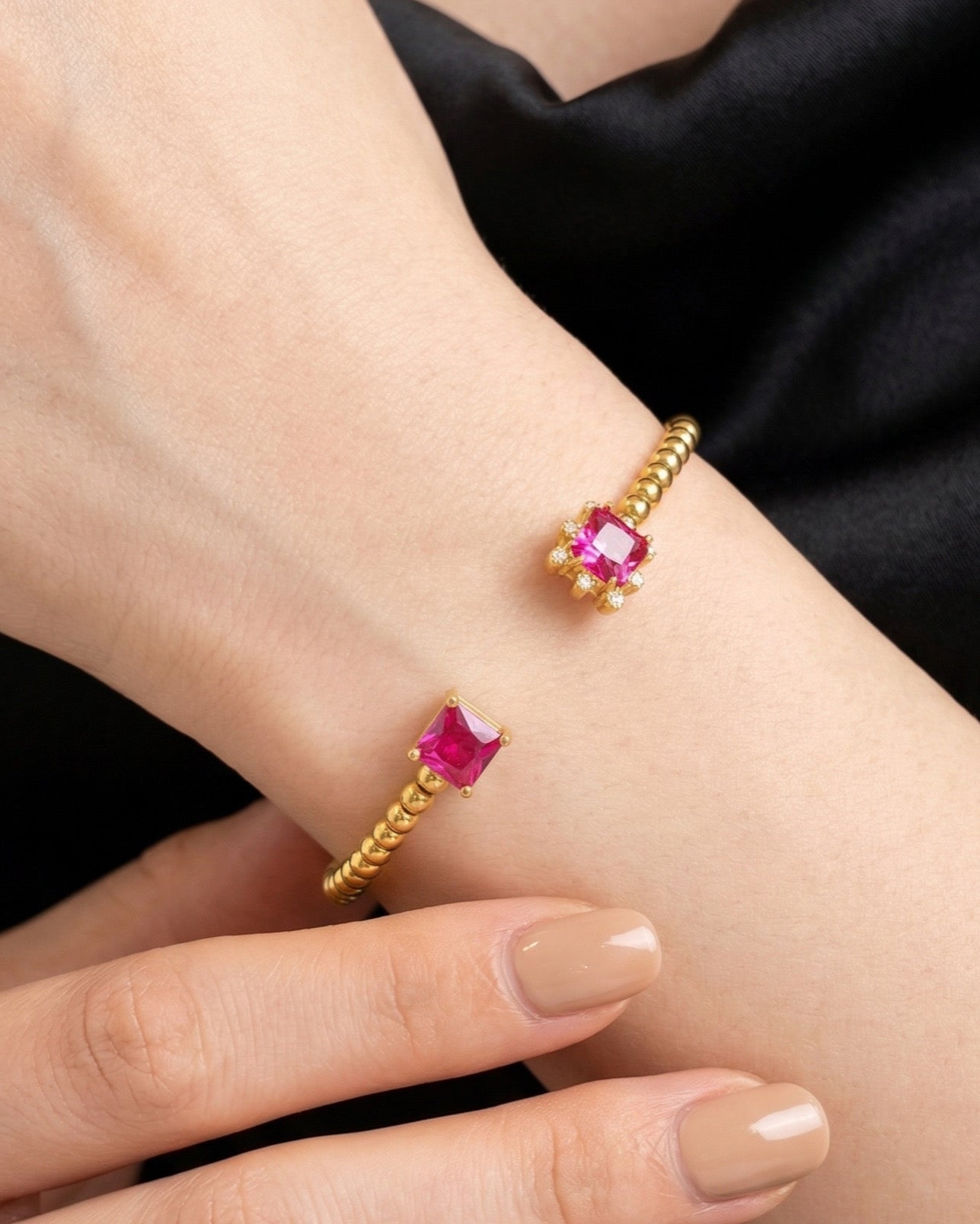 Ruby Flame Bracelet