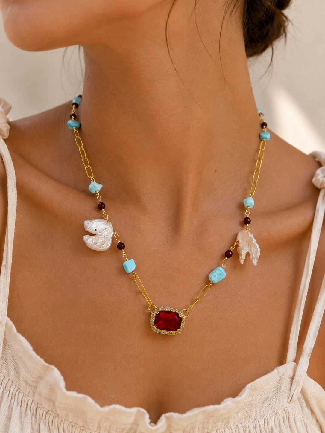 Crimson Oasis Necklace