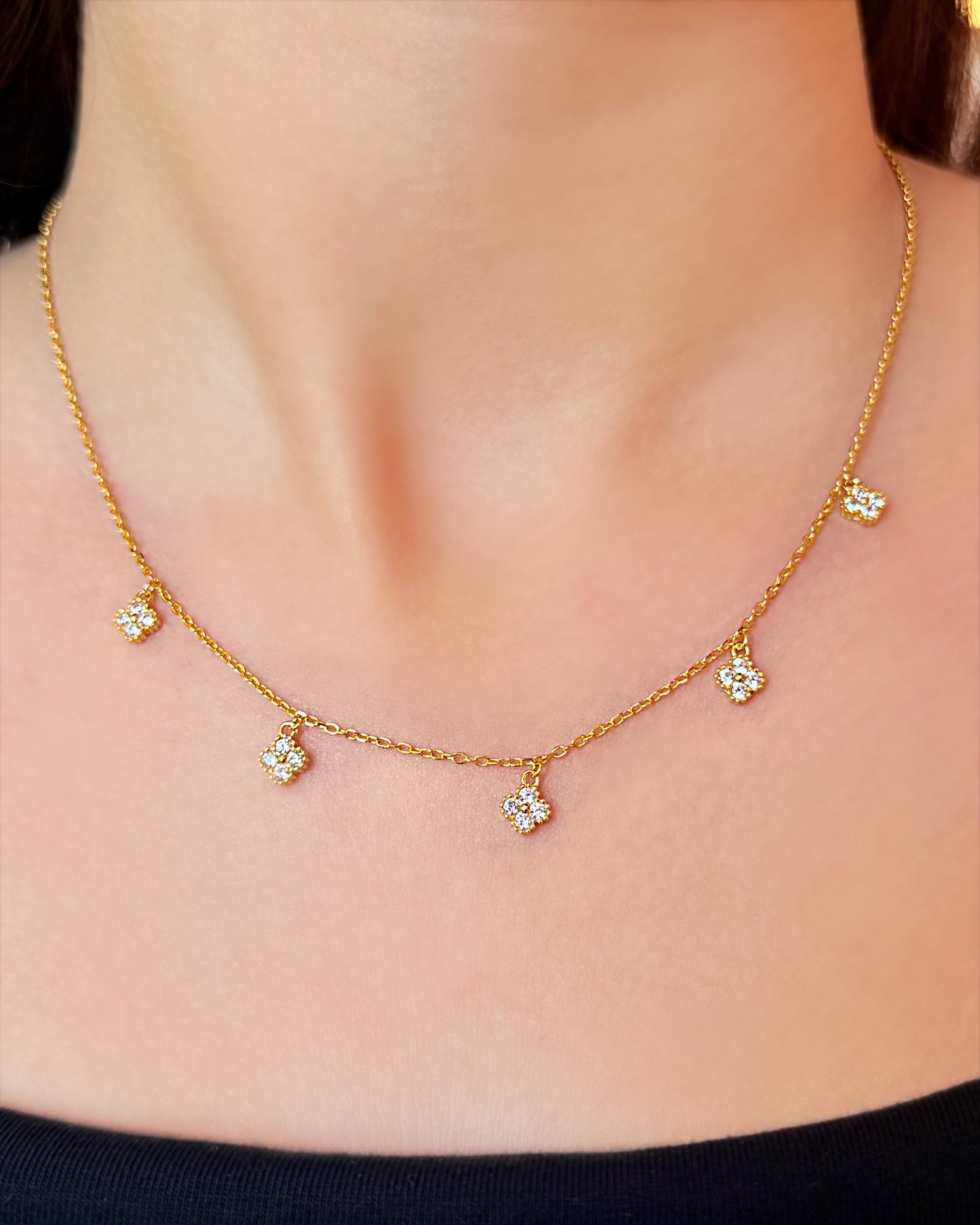 Clover Spark 4-Piece Necklace