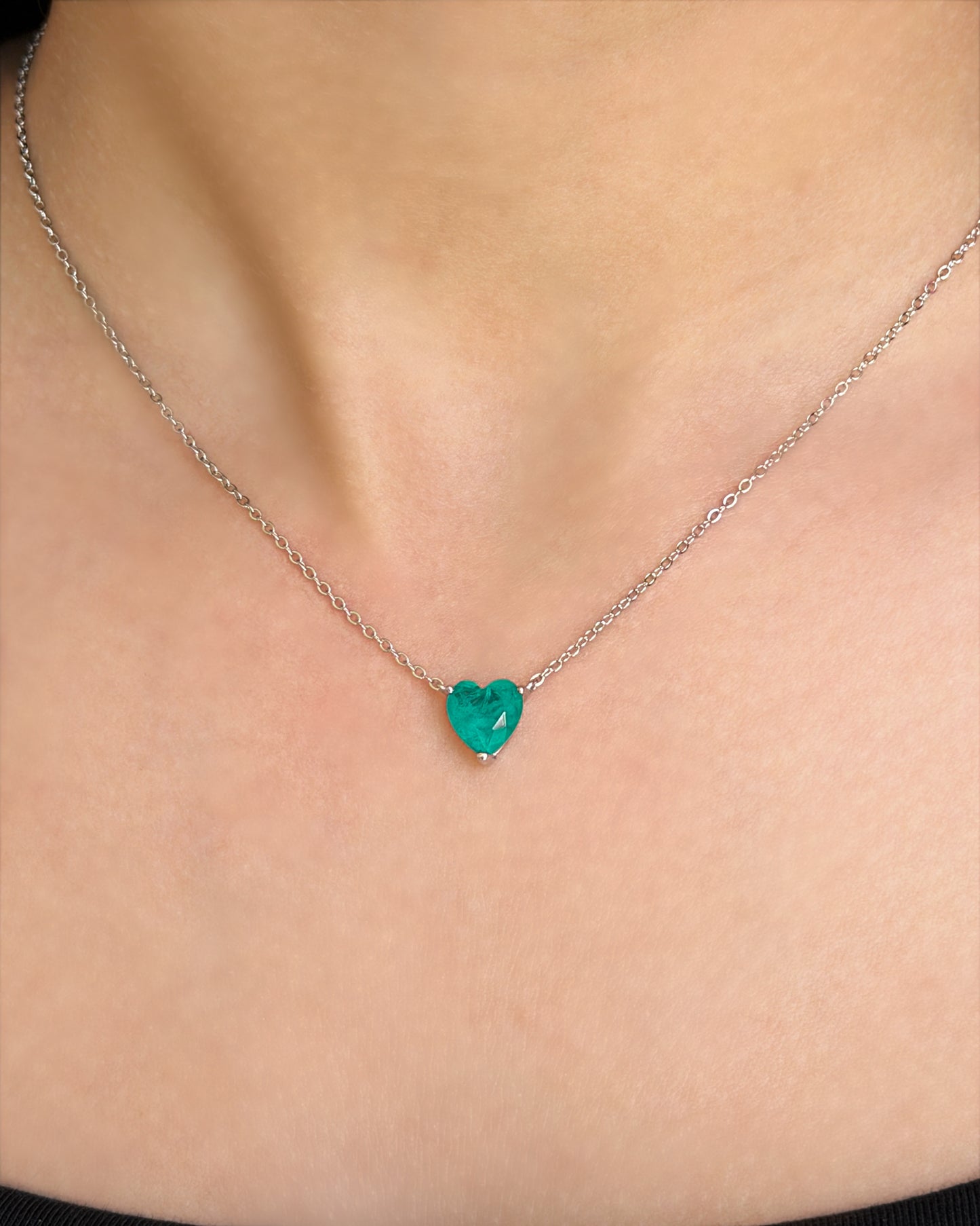 Emerald Heart Necklace