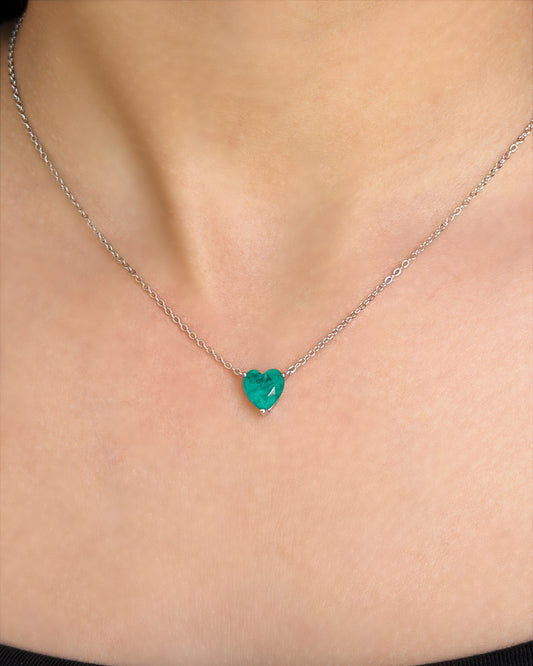 Emerald Heart Necklace