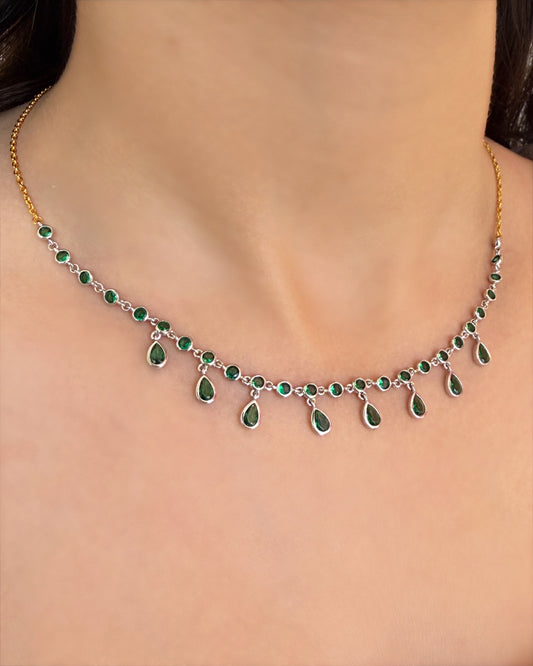 Emerald Duo Glow Necklace
