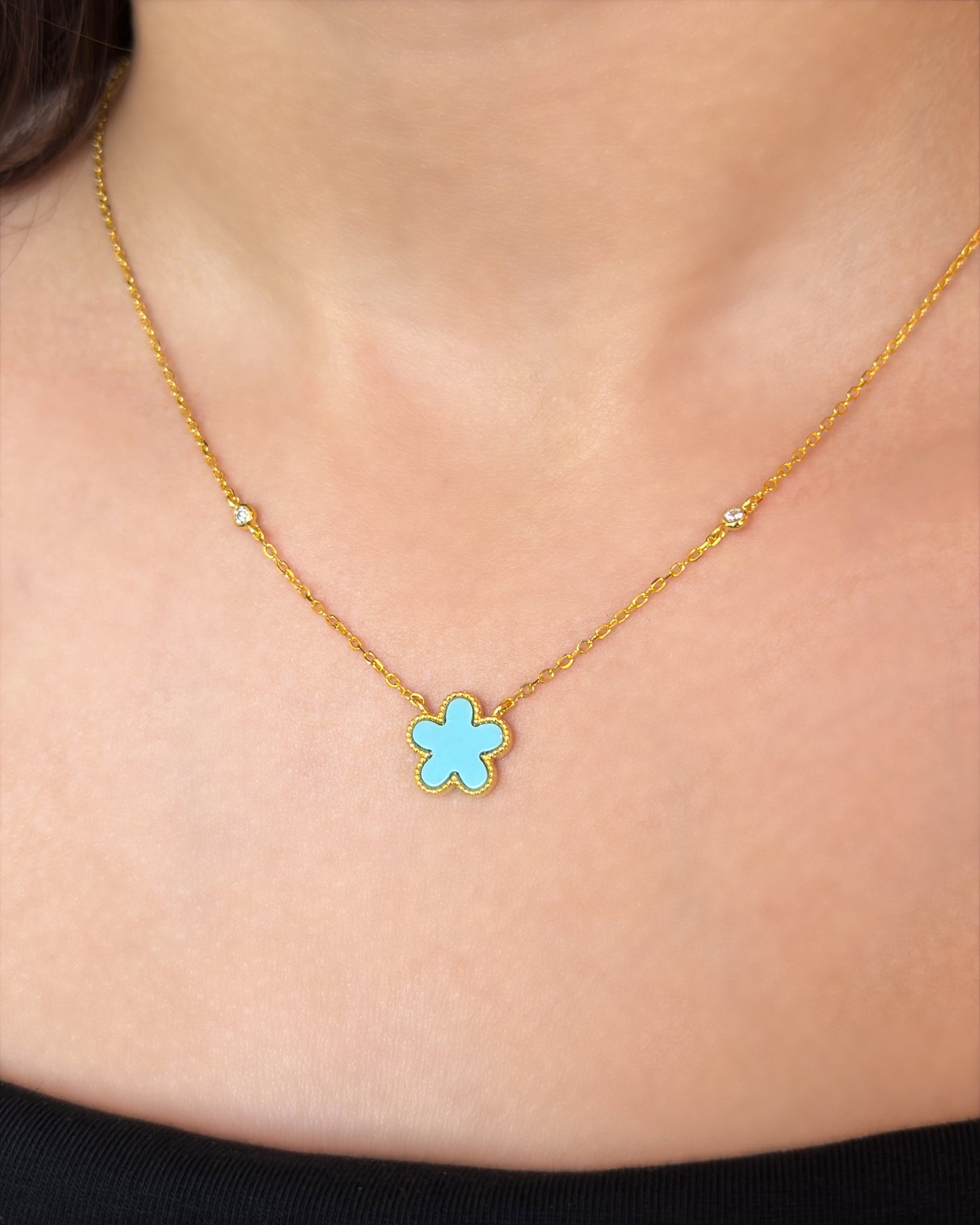 Turquoise Blossom Necklace
