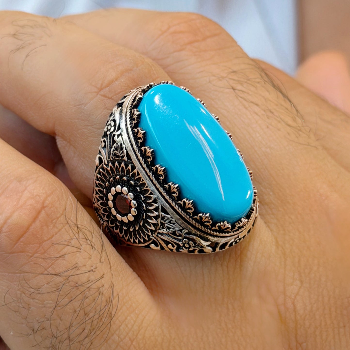 Turquoise Twin Stone Ring
