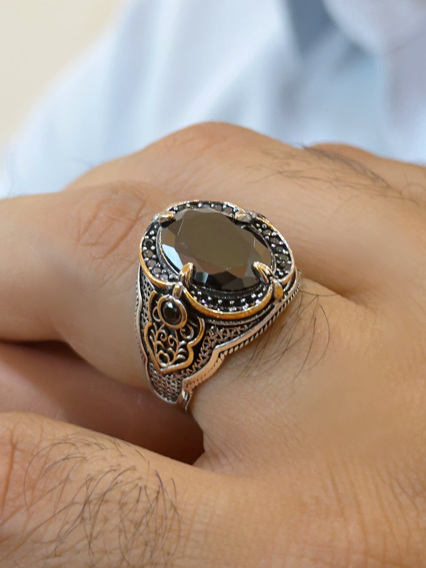 Black Spark Ring