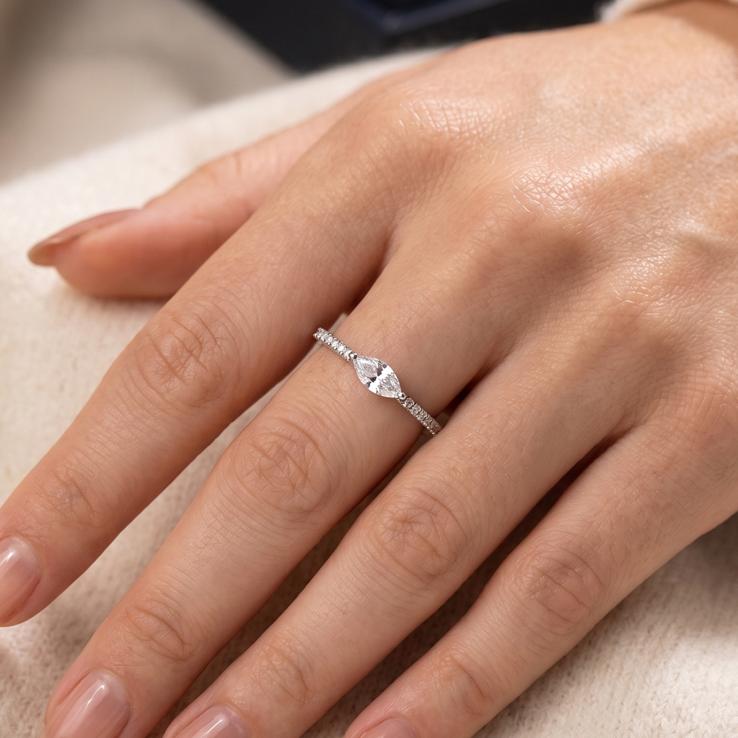 Spark Side-Stone Ring