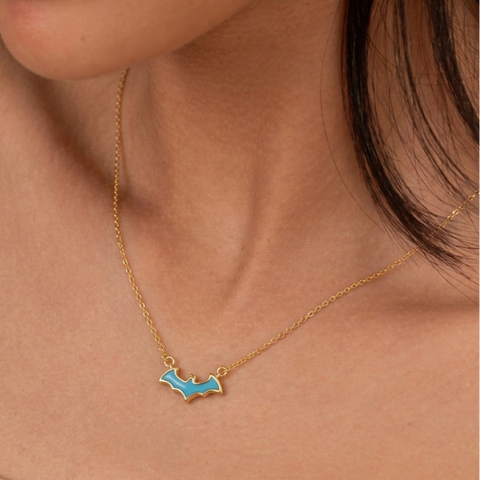 Bat Turquoise Necklace