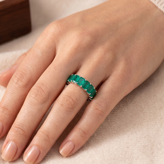 Green Tourmaline Glow Ring