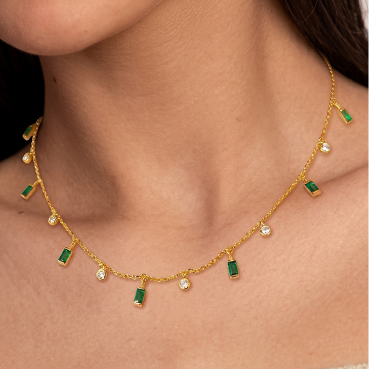 Green Crystal Choker