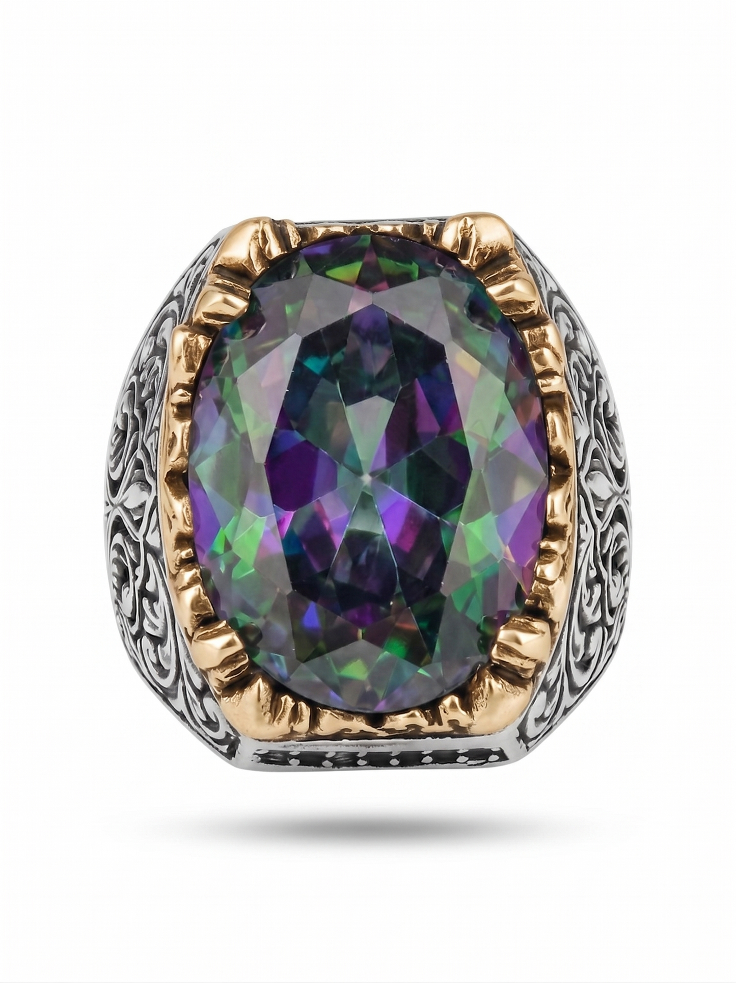 Mystic Topaz Aura Ring