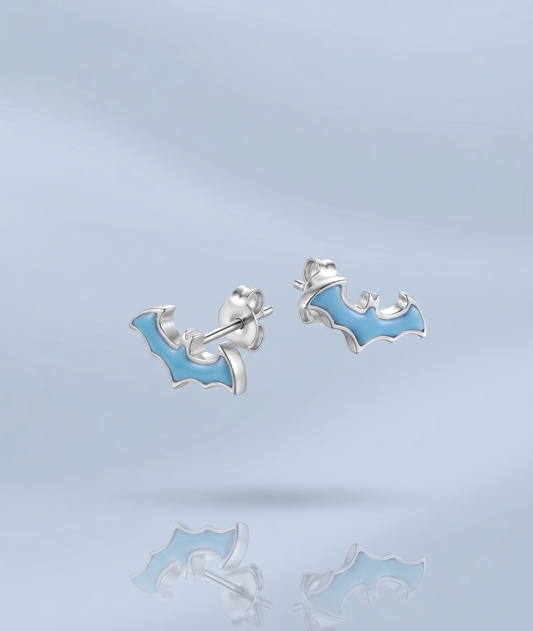 Turquoise Bat Earrings