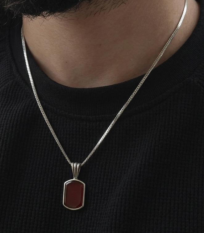 Dual Face Agate Necklace