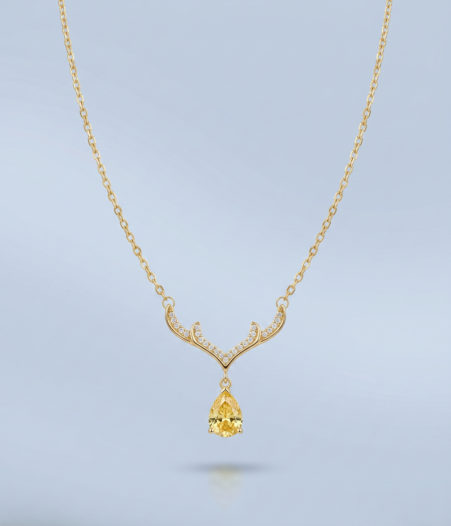 Citrine Glow Zircon Necklace