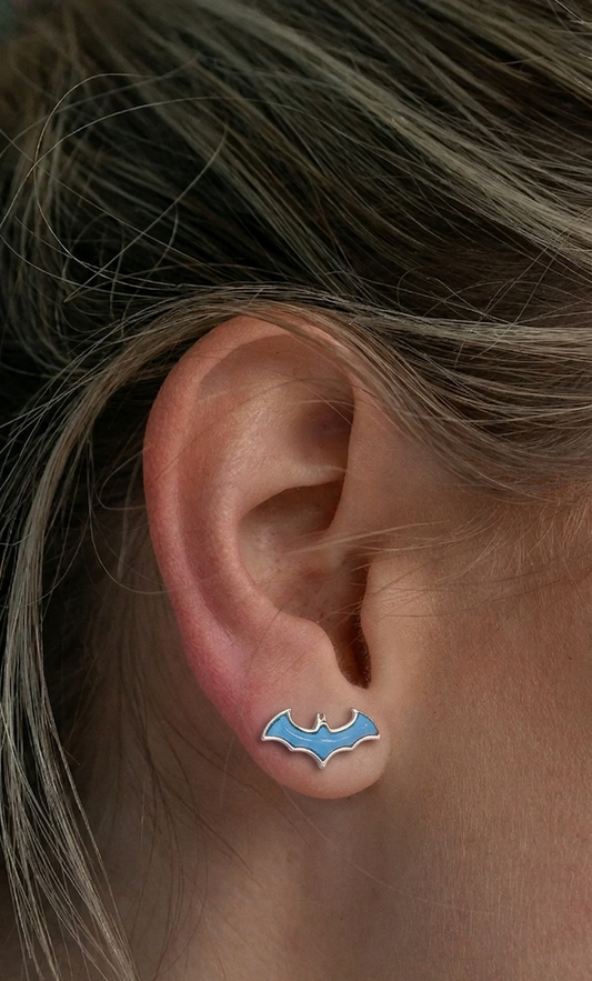 Turquoise Bat Earrings