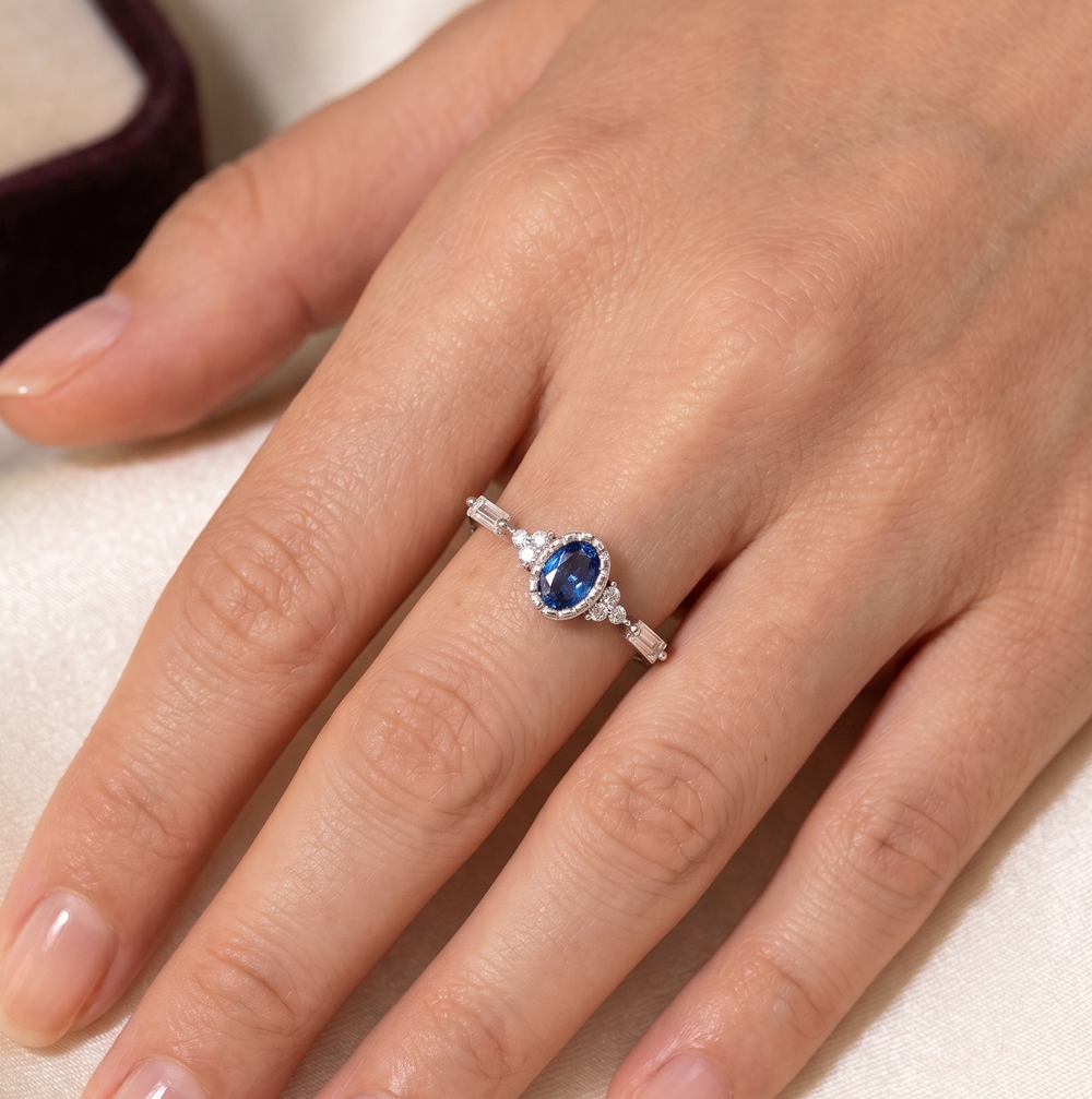 Blue Ocean Spark Ring