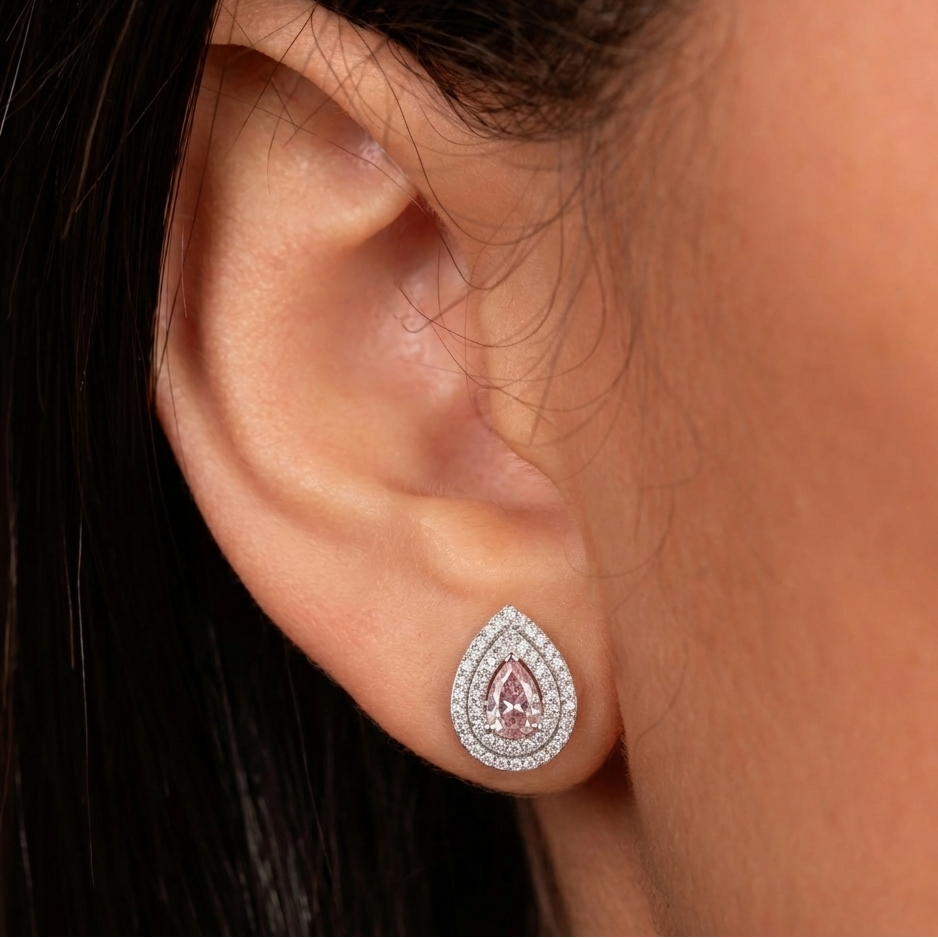 Rose Halo Earring
