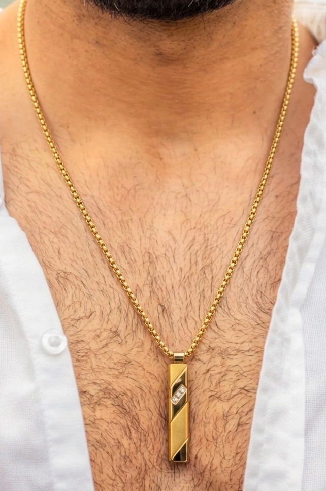 Trinity White Tungsten Necklace