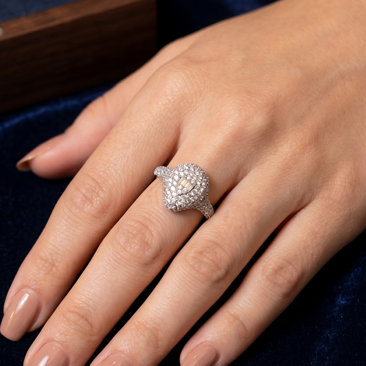 American Diamond Spark Ring