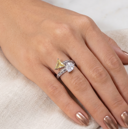Golden Arrow Dual Spark Ring