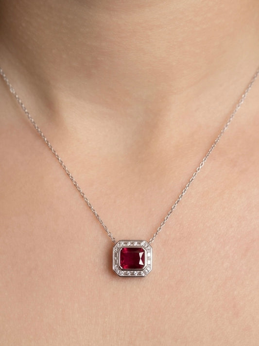 Crimson Spark Necklace