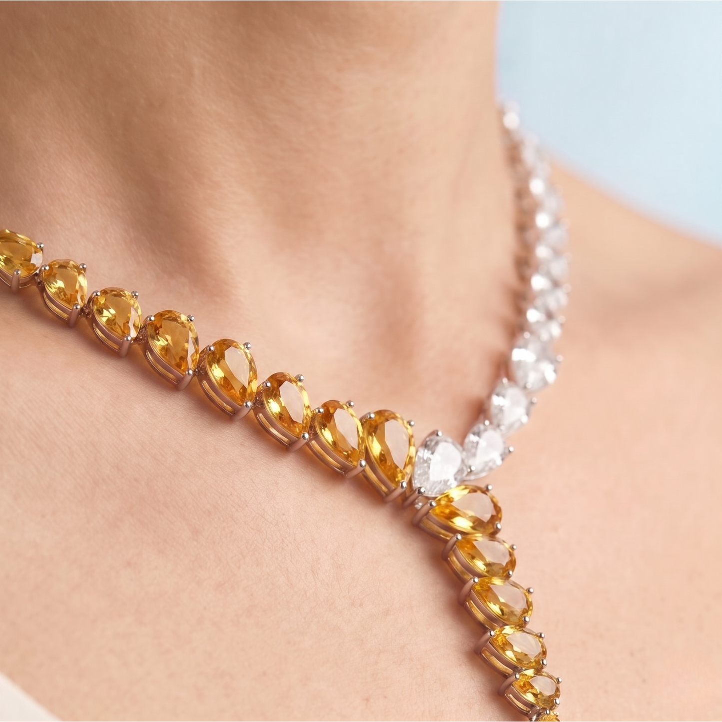Golden Citrine Royale Necklace