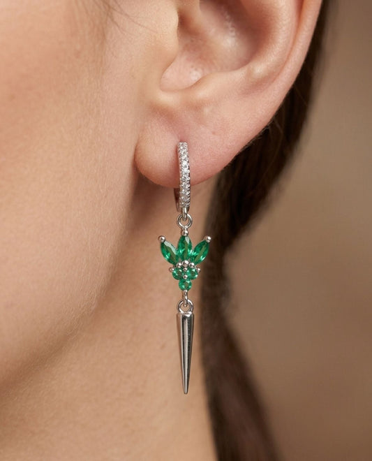 Verde Crown Drop Earrings