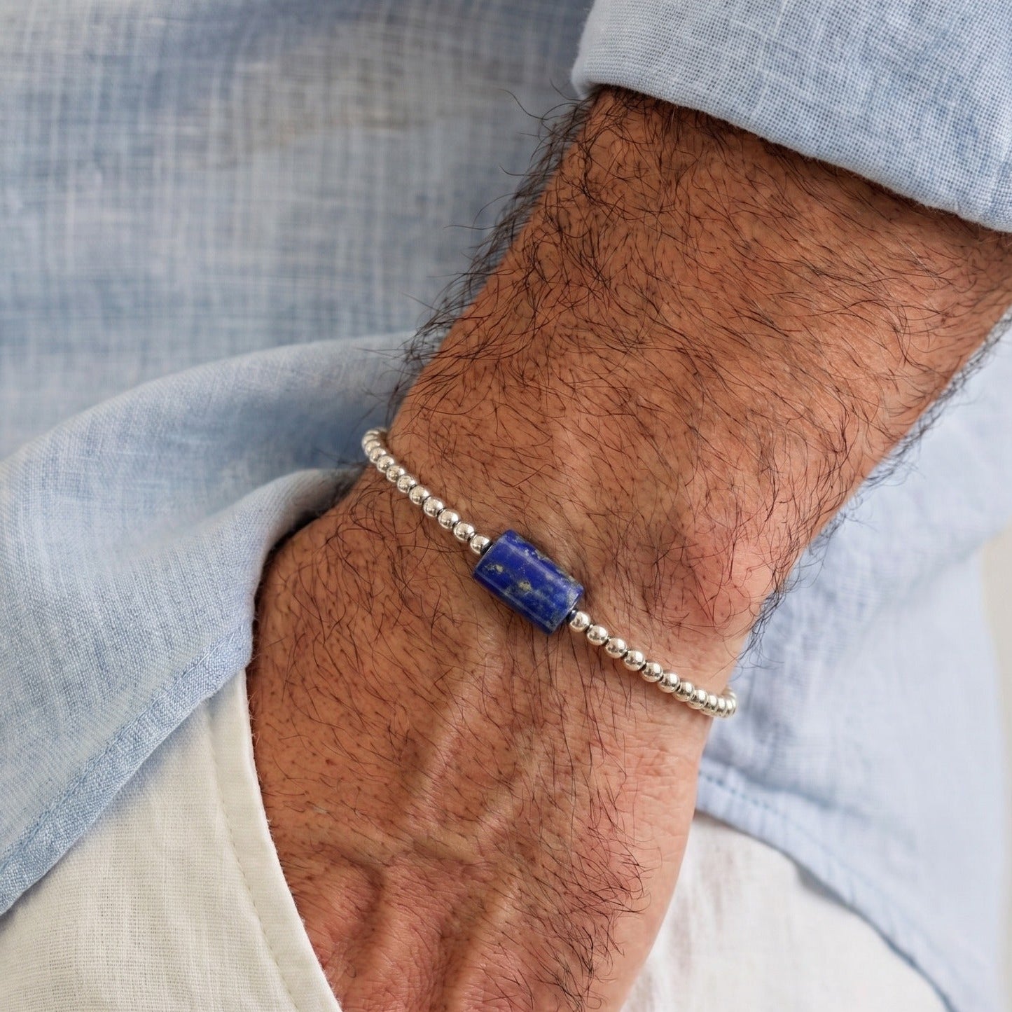 Lapis Hematite Core Bracelet