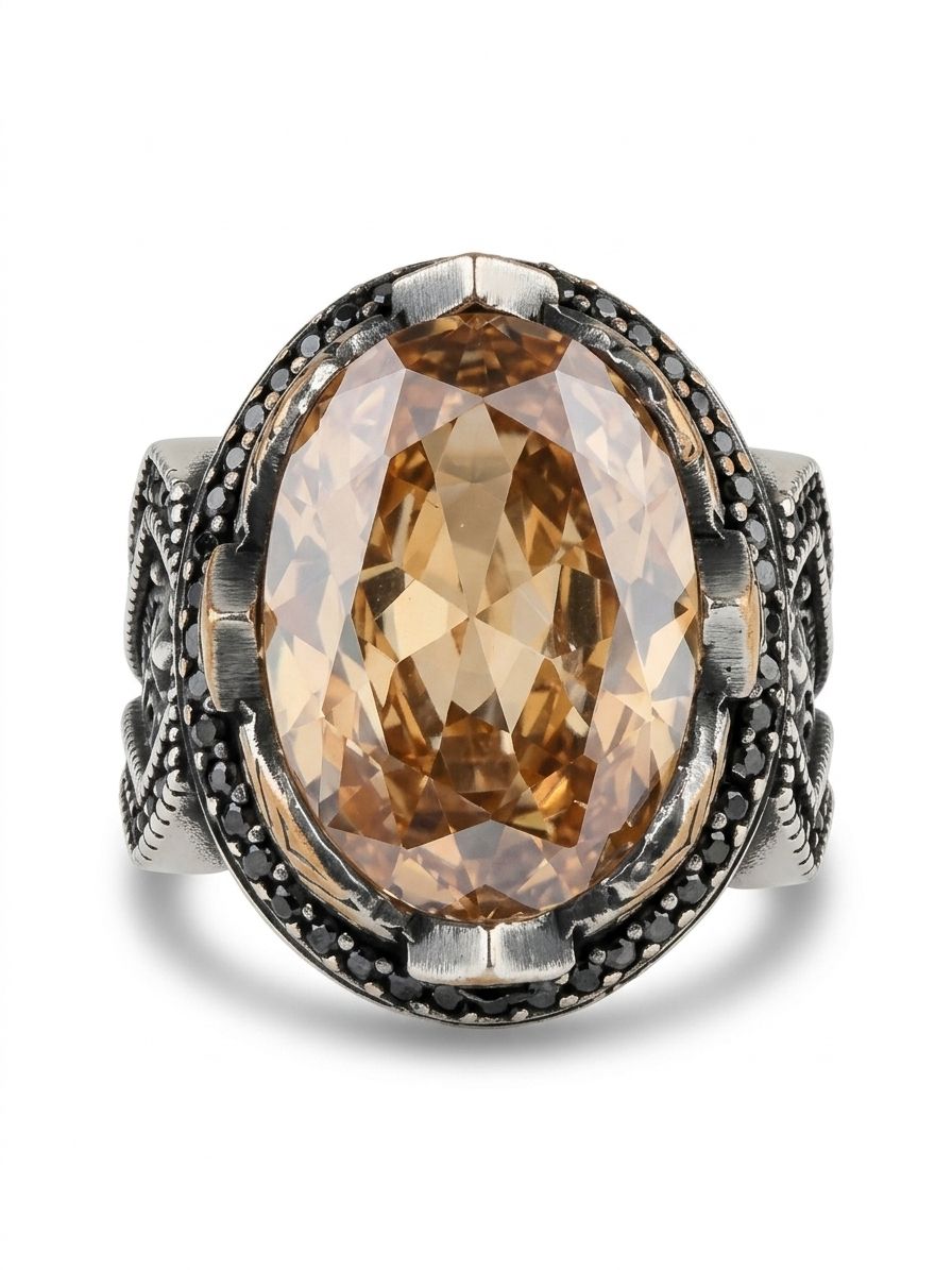 Citrine Sunstone Ring