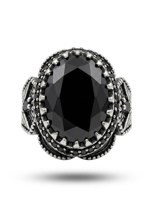 Obsidian Shine Ring