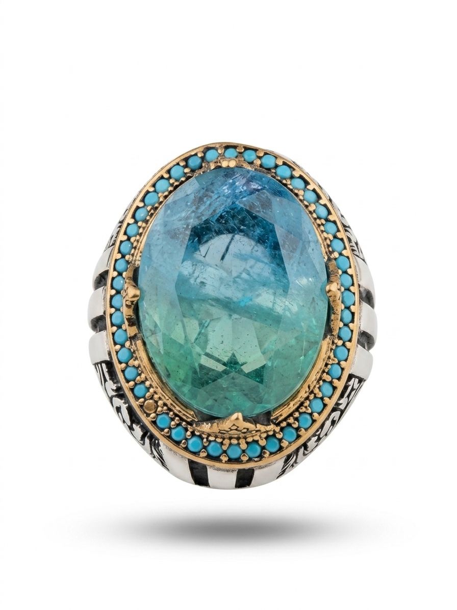 Ocean King Aquamarine Ring
