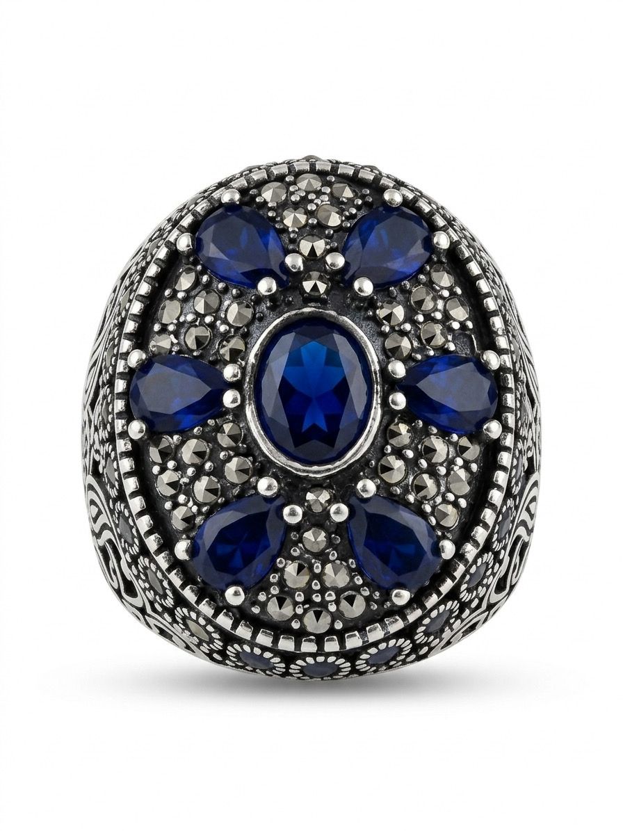 Blue Royal Zircon Ring