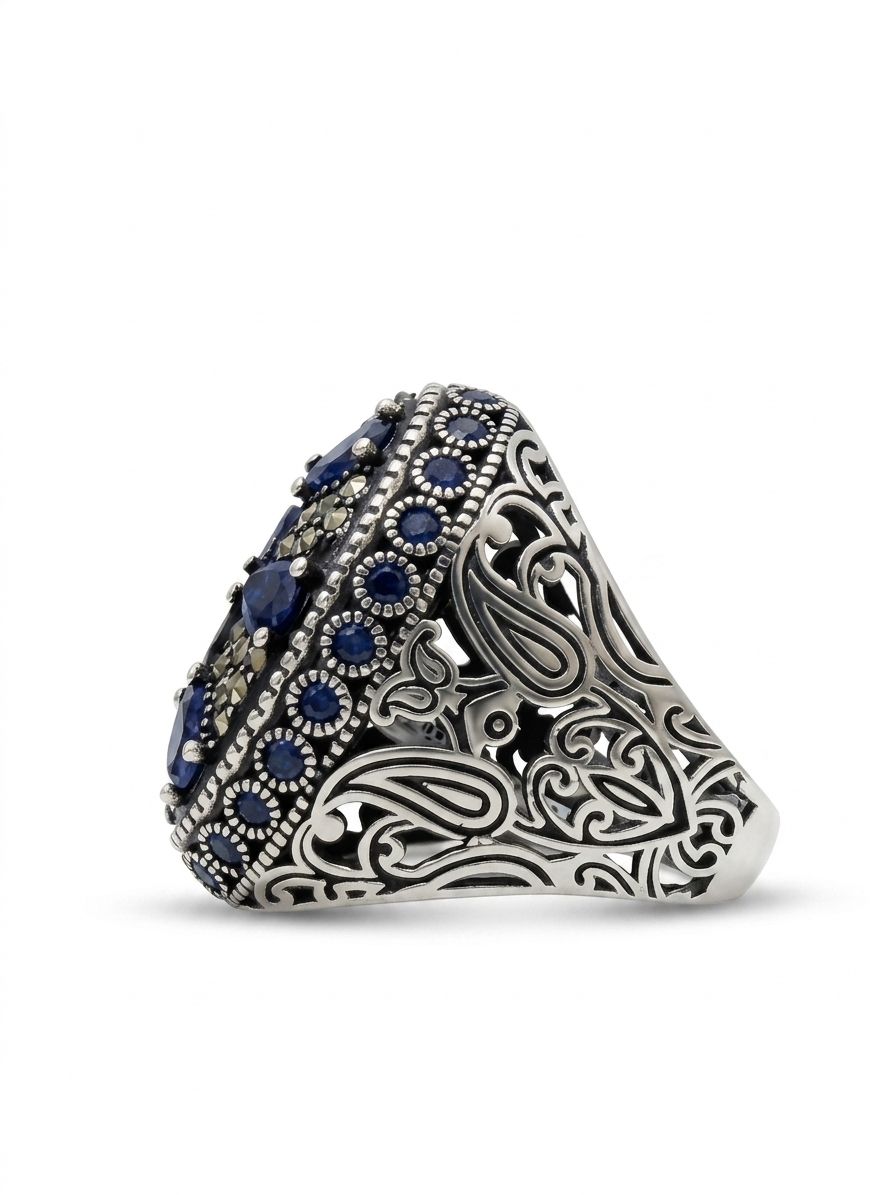 Blue Royal Zircon Ring