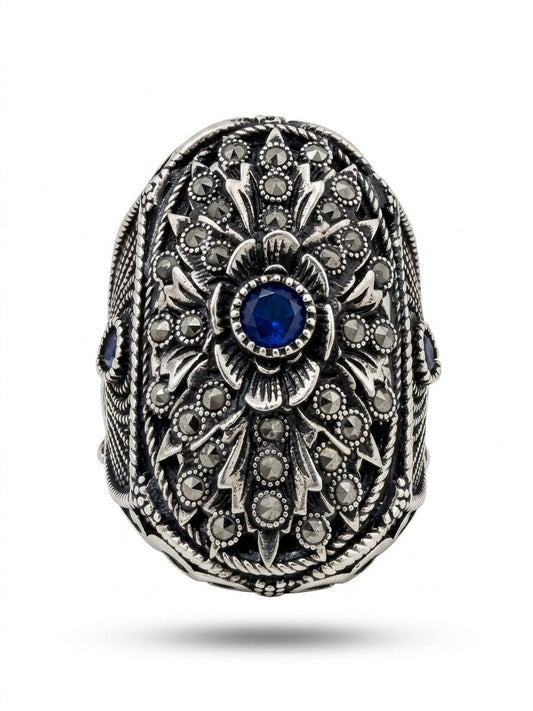 Royal Blue Trinity Ring