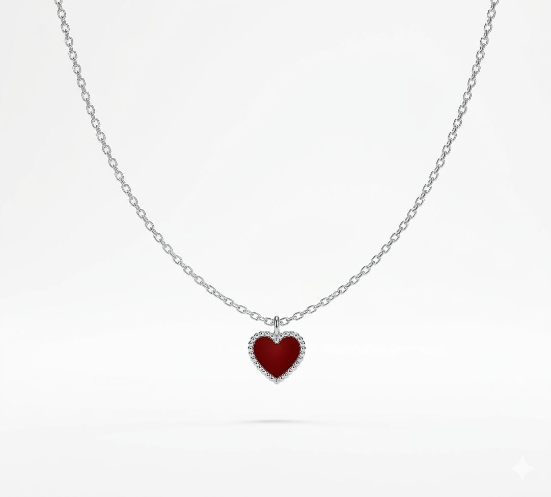 Agate Heart Necklace