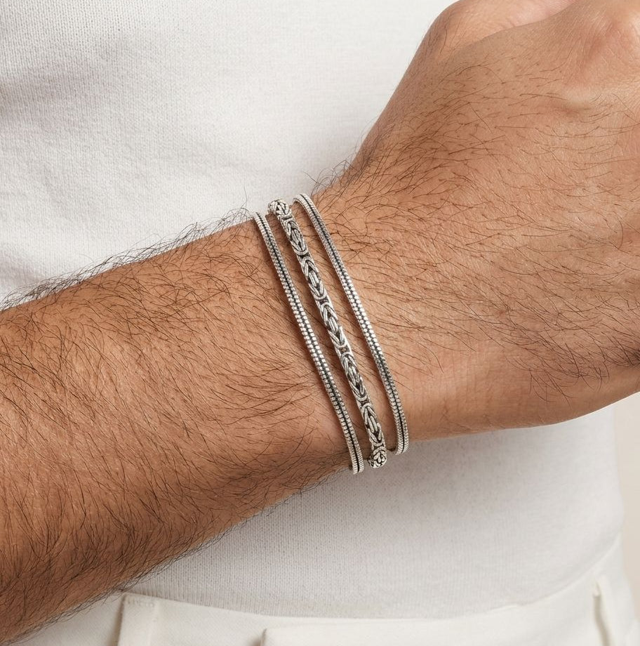 Trio Oxide Italian Bracelet