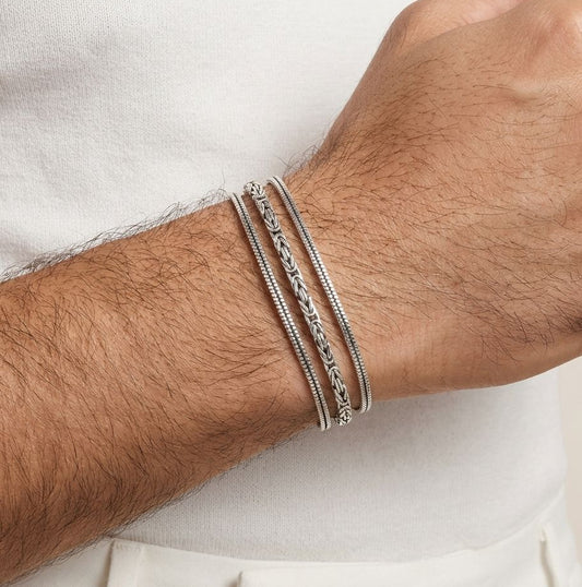 Trio Oxide Italian Bracelet