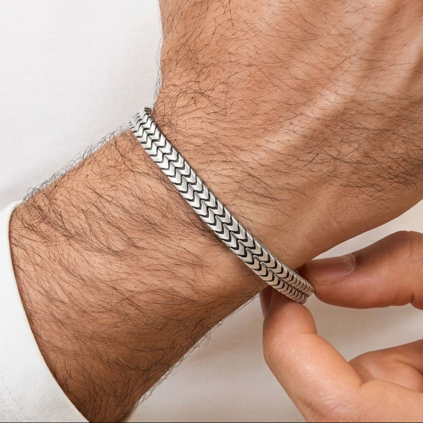 Obsidian Band Bracelet